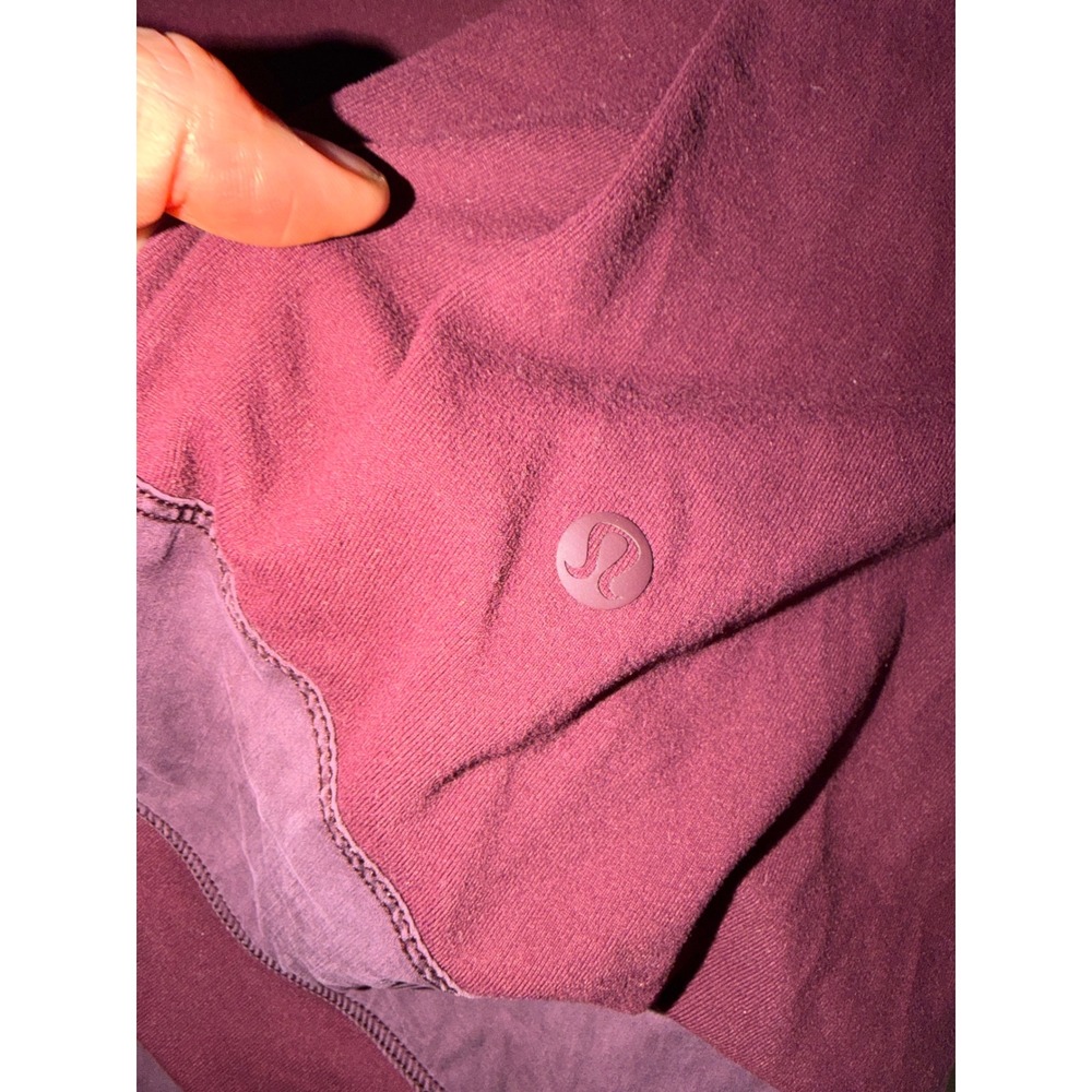 Lululemon Better Best Hoodie Maroon Burgundy Red Size 6 W3ABWS - Picture 4 of 5